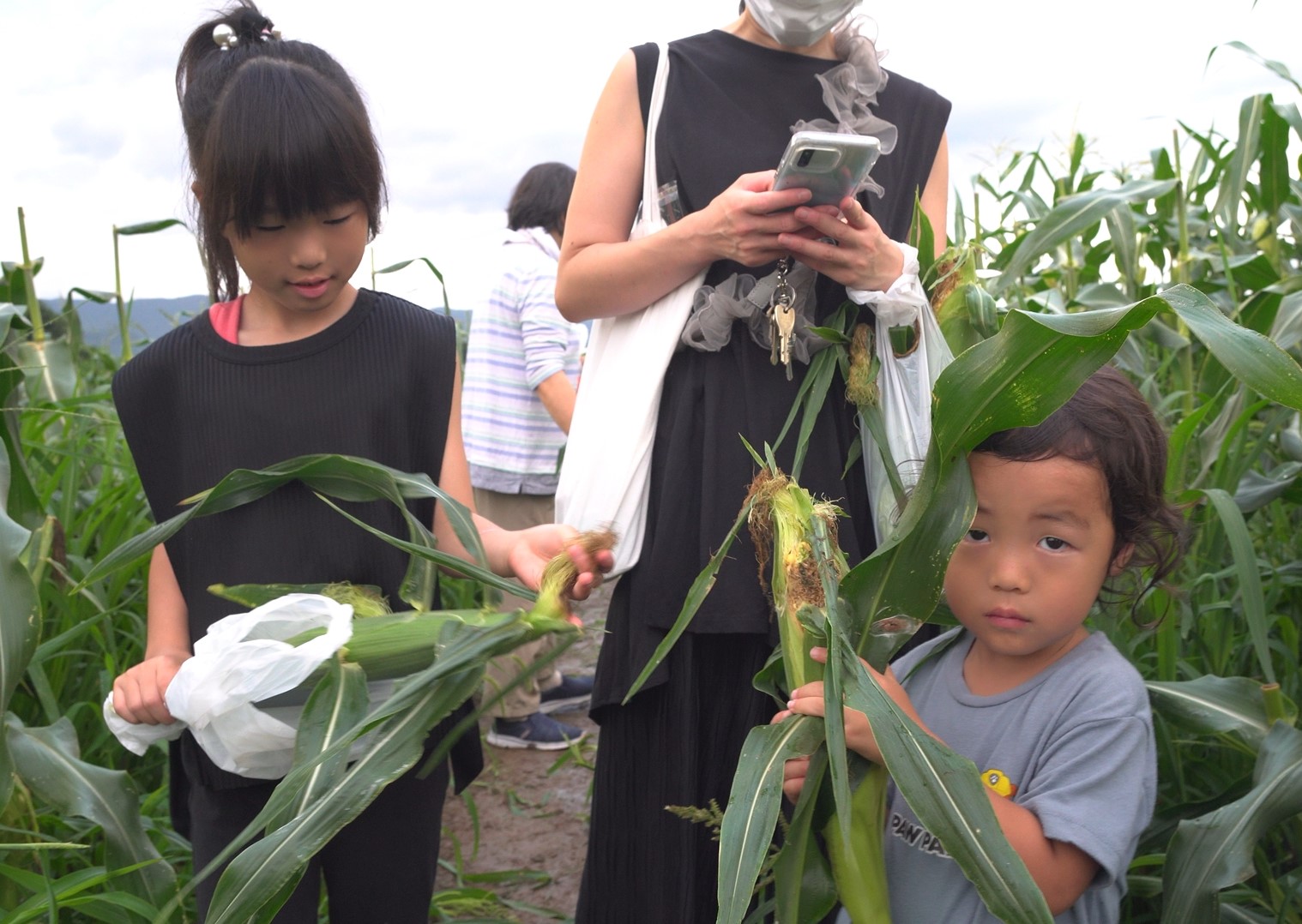 収穫体験に大満足♪