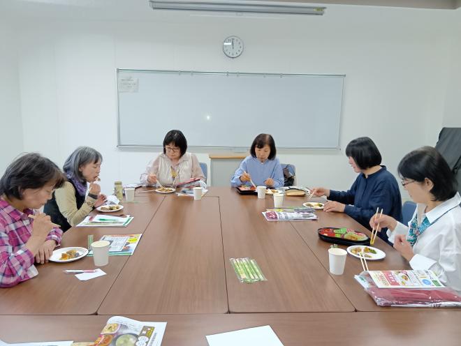 試食。感想を言いあいました。