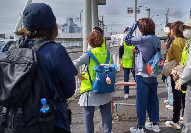 東橋付近の空襲にについて、「父から聞かされた話・・」をしていただきました