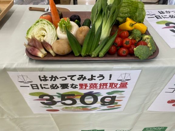 1日の必要野菜摂取量350ｇってどれくらいでしょうか？